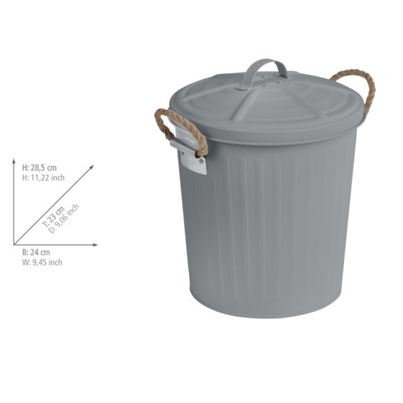 Poubelle Gara gris  6 l