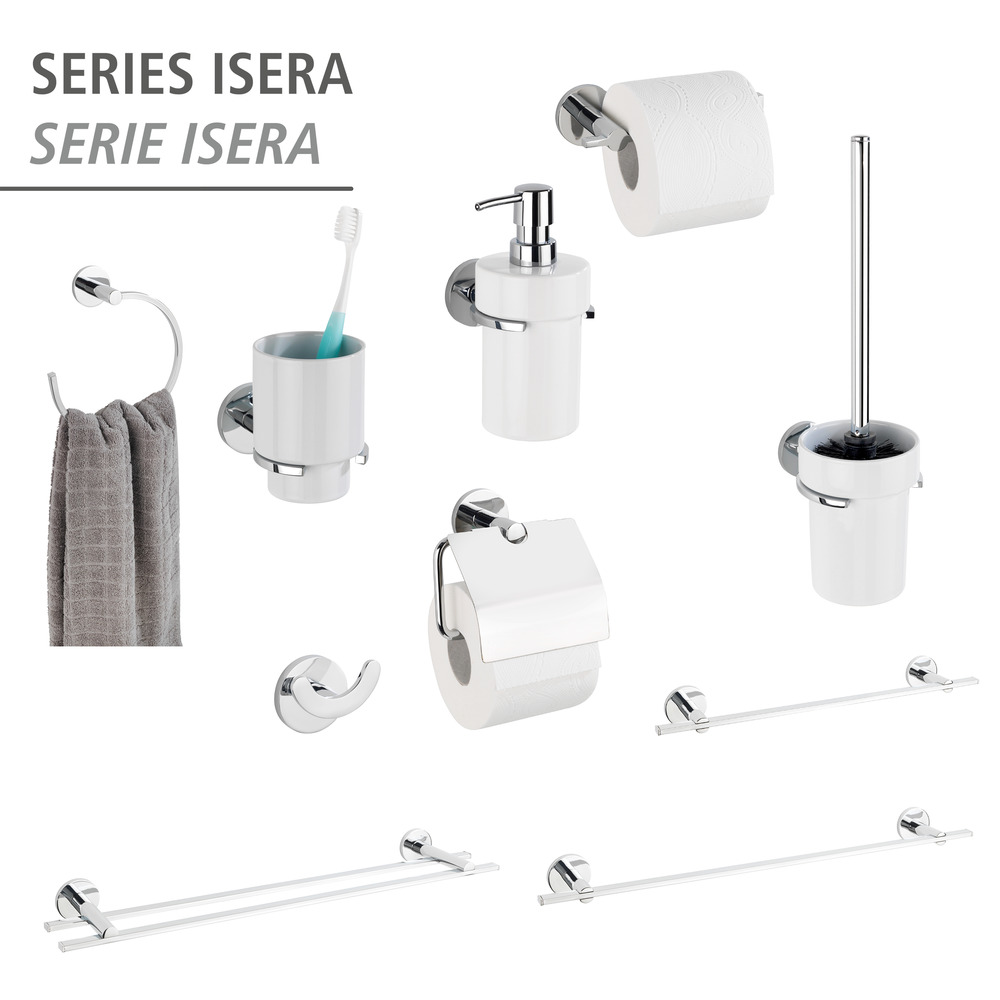 UV-Loc® Porte-serviettes Duo Isera, 60 cm  Fixation sans percer grâce à un système adhésif innovant