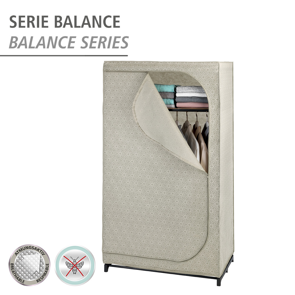 Armoire-penderie avec étagère Balance  Armoire en tissu, armoire pliante