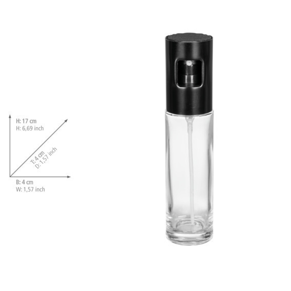 Vaporisateur pour huile/vinaigre Nevo  Avec tête de pulvérisation en acier inoxydable