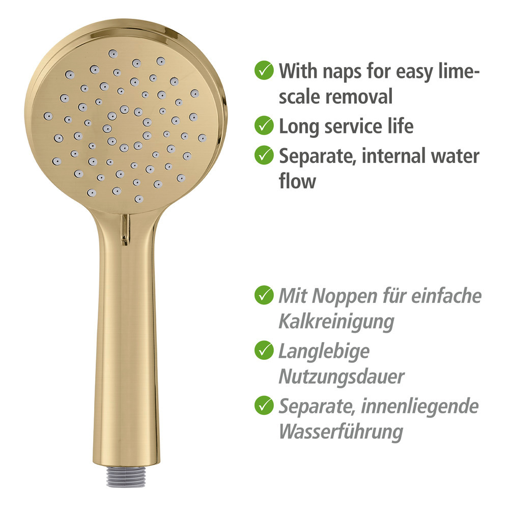 Set de douche Young Gold matt  Longueur de la barre : 66 cm