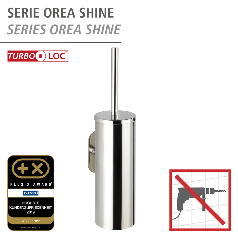 Turbo-Loc® Brosse WC Orea Shine  fixer sans percer