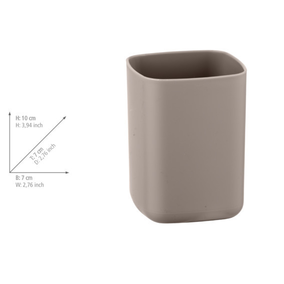 Gobelet Barcelona taupe  plastique spéciale, incassable