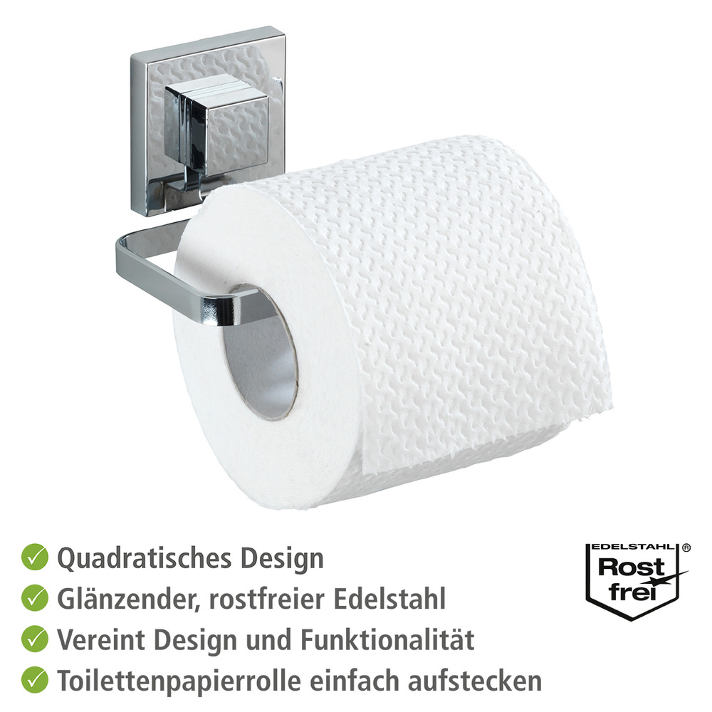 Vacuum-Loc® dérouleur de papier WC en acier inox Quadro  fixer sans percer