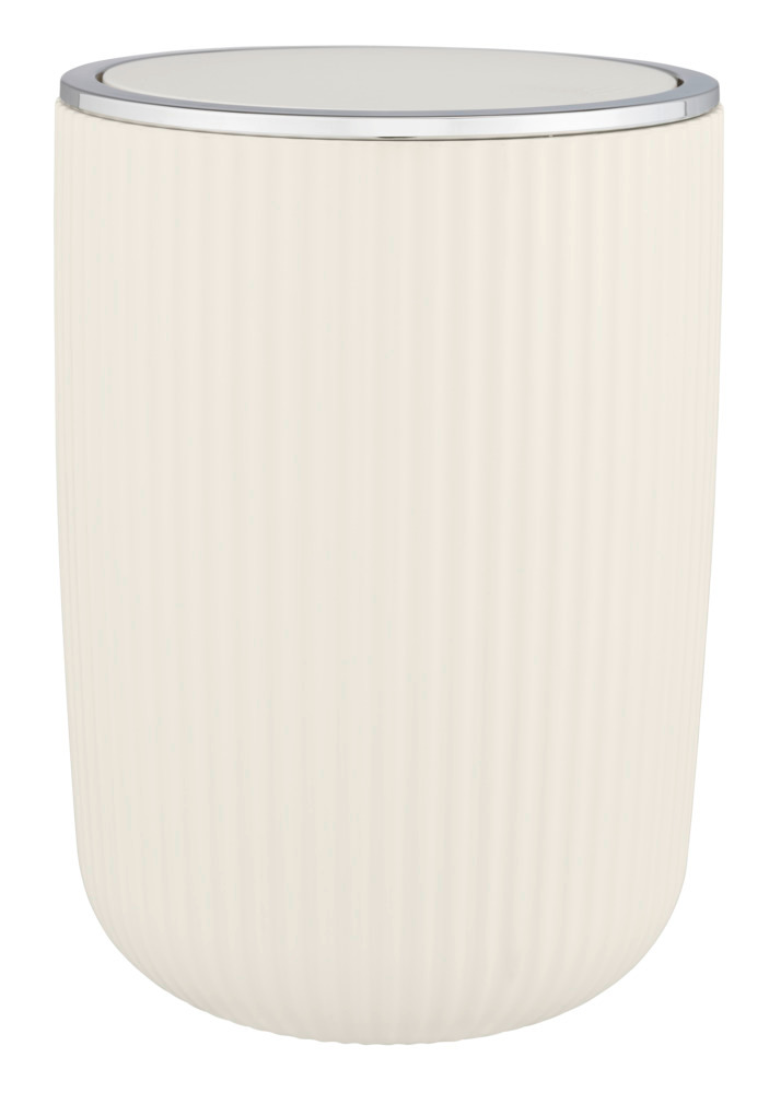 Petite poubelle Agropoli blanc crème  5,5 litres