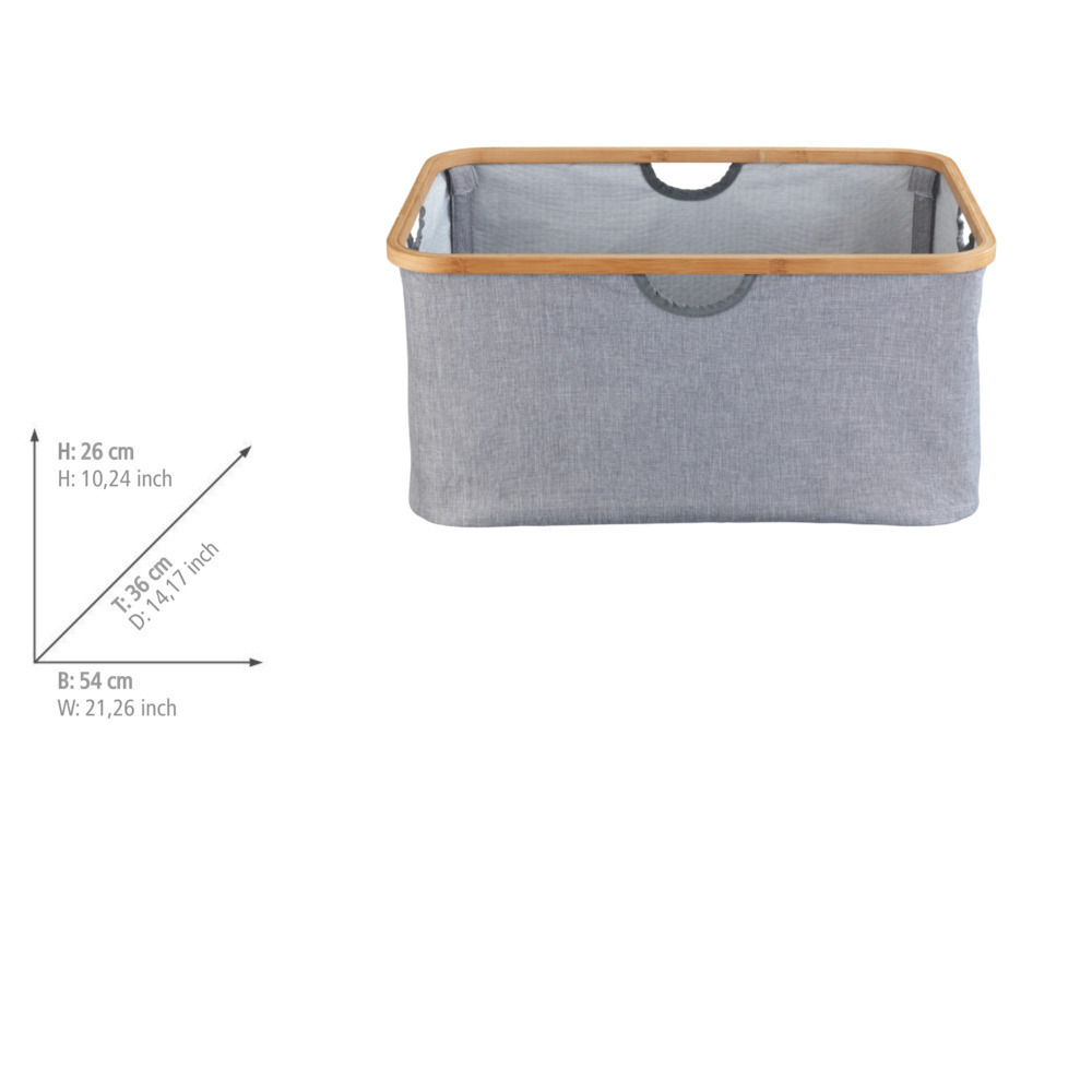 Panier à linge Bahari pliable  corbeille à linge pliable, 50 l