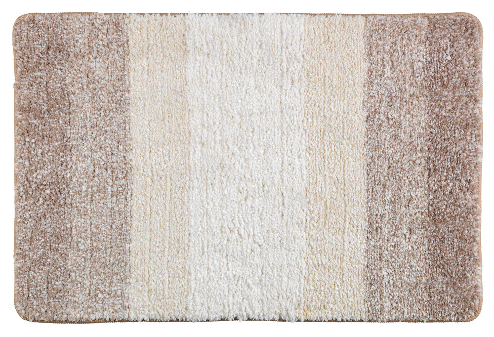 Tapis de bain Luso beige  microfibre, 60 x 90 cm