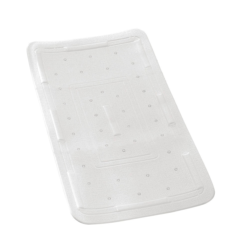 Tapis pour baignoire Florida blanc extra-long  antidérapant, ventouses