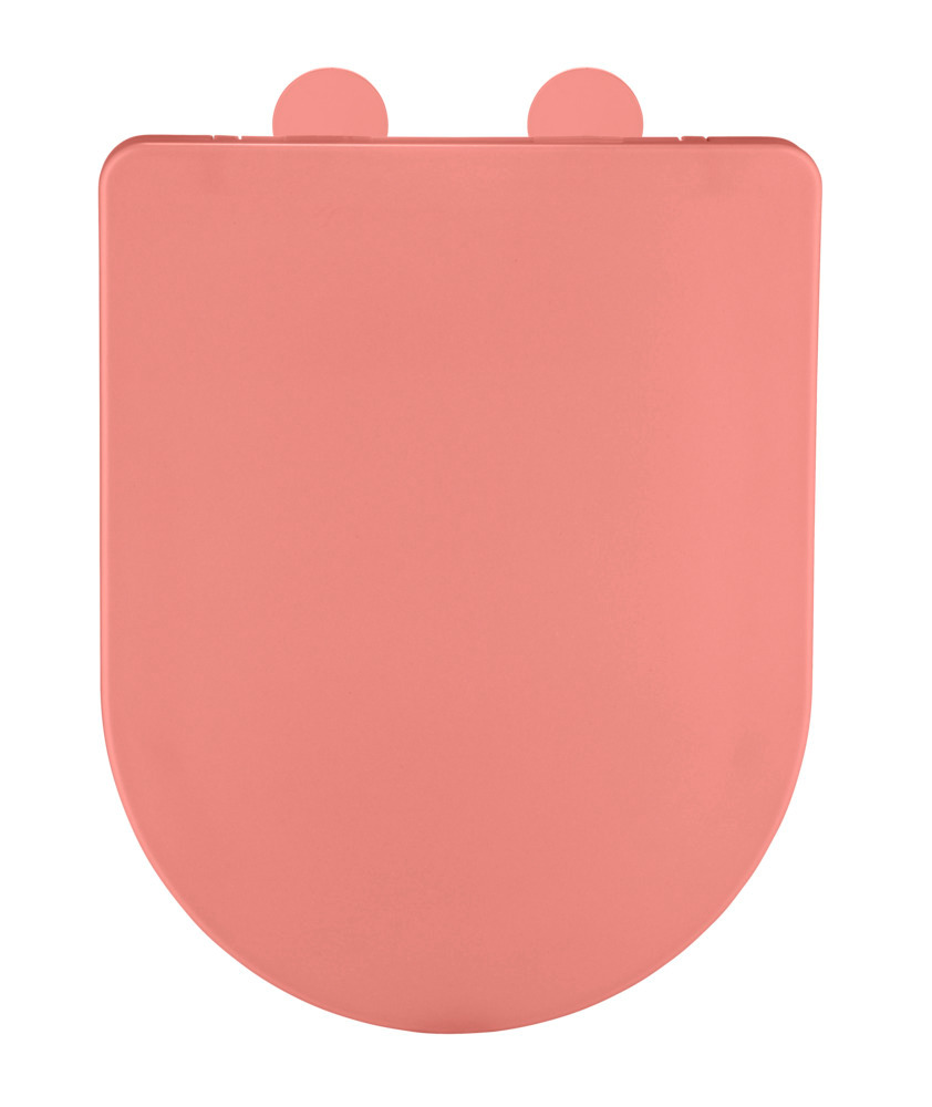 Siège WC Galati Coral mat  en plastique thermodurcissable, effet soft touch