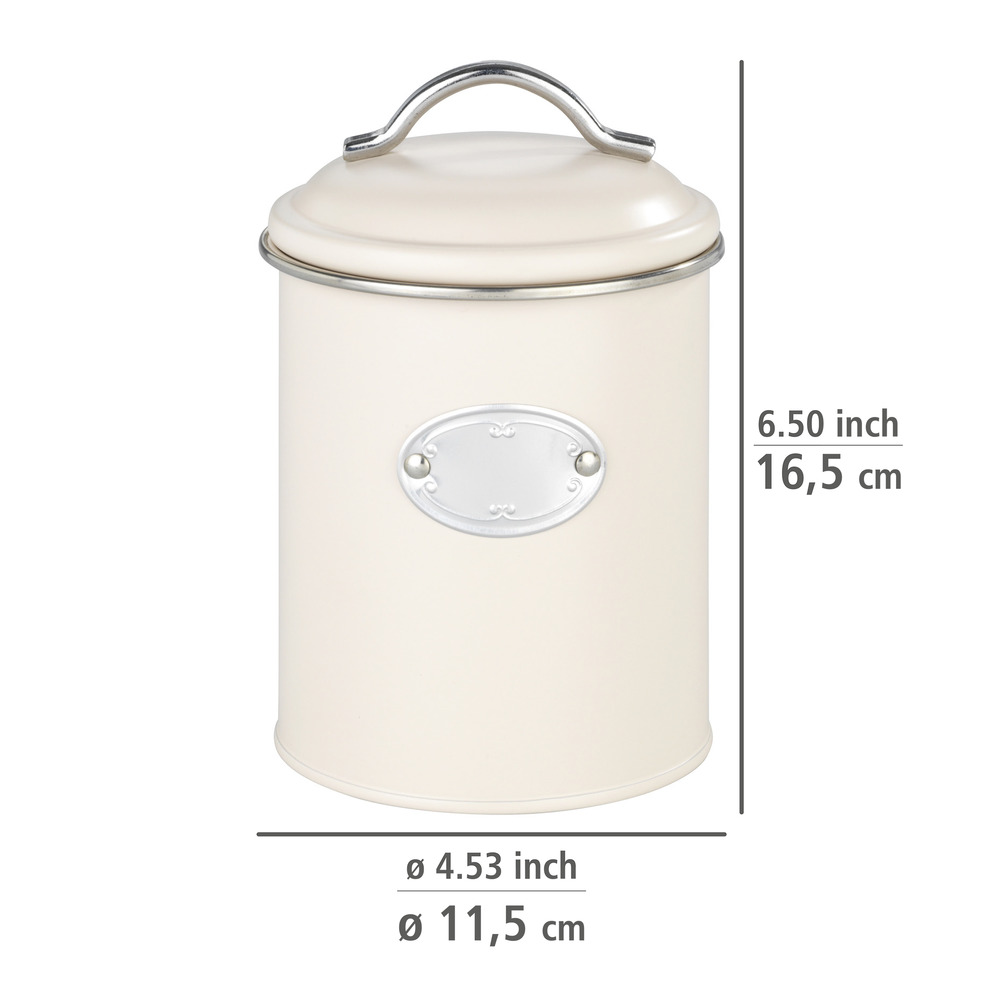 Pot de conservation Nero 1 L Beige  Boîte à provisions design rétro