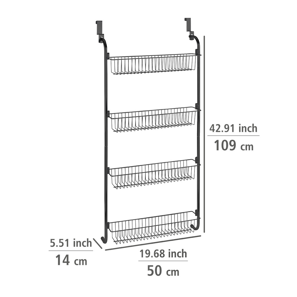Étagère de porte avec 4 paniers  Étagère suspendue