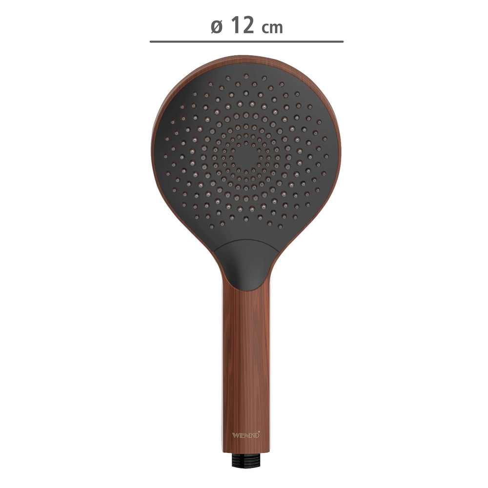 Pommeau de douche Wood  Ø 12 cm, économiseur d'eau