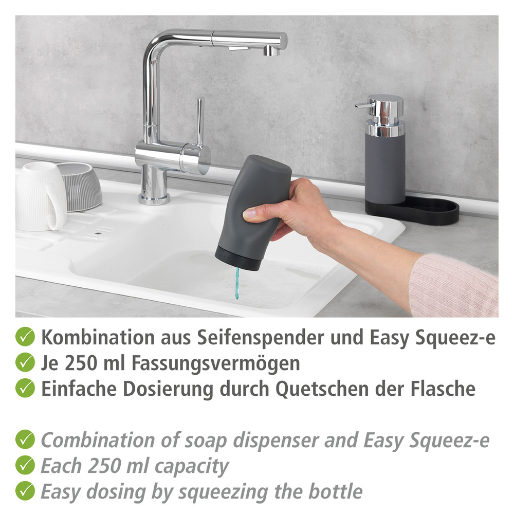 Station de lavage Easy-Squeeze gris  Organisateur d'évier