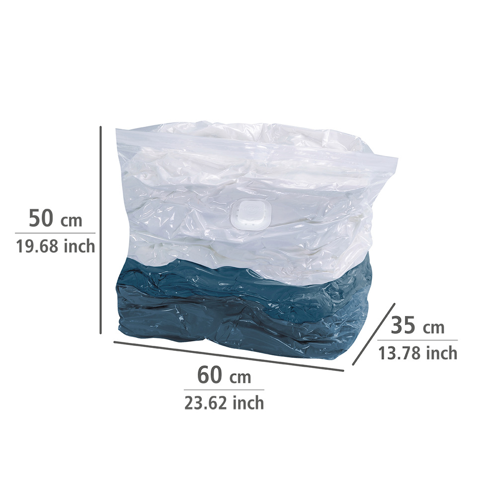 Housse de rangement sous vide, sac rangement sous vide, Lot de 4, 70x100x35cm et 50x60x35  2 x Sac S et 2 x Sac L