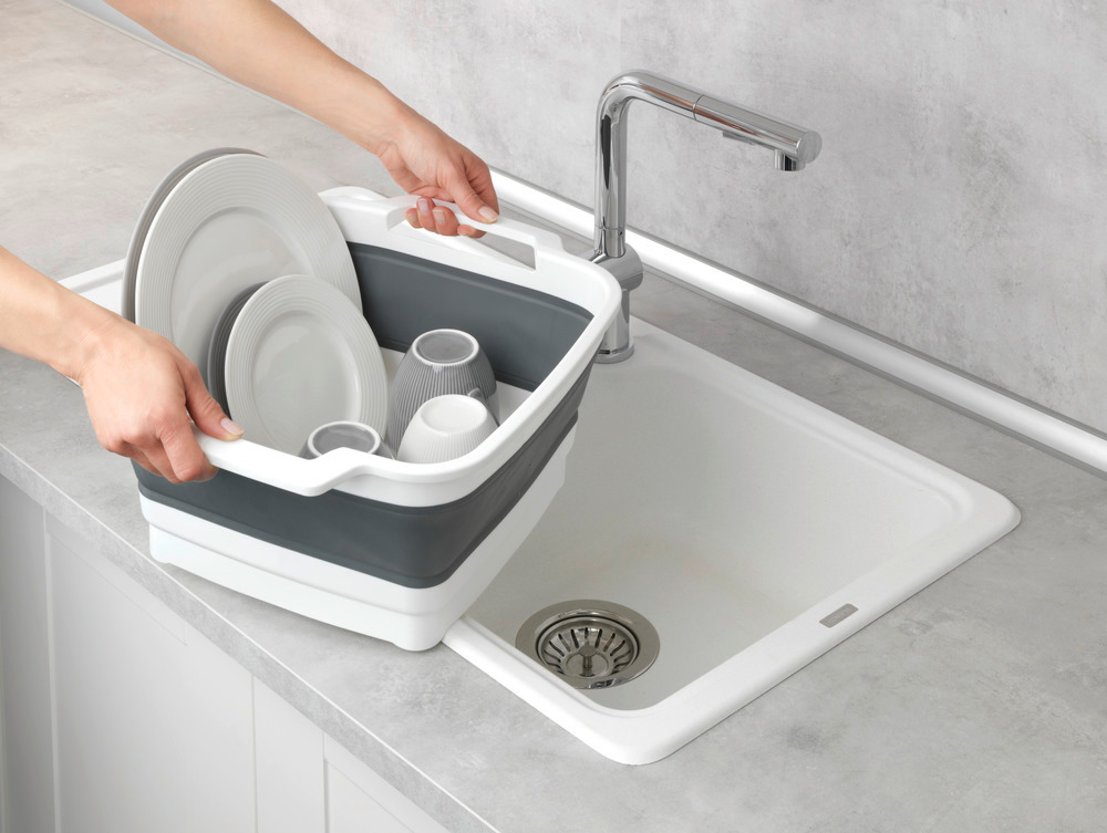 Bassine à vaisselle pliable Sira  bol pliable avec anses