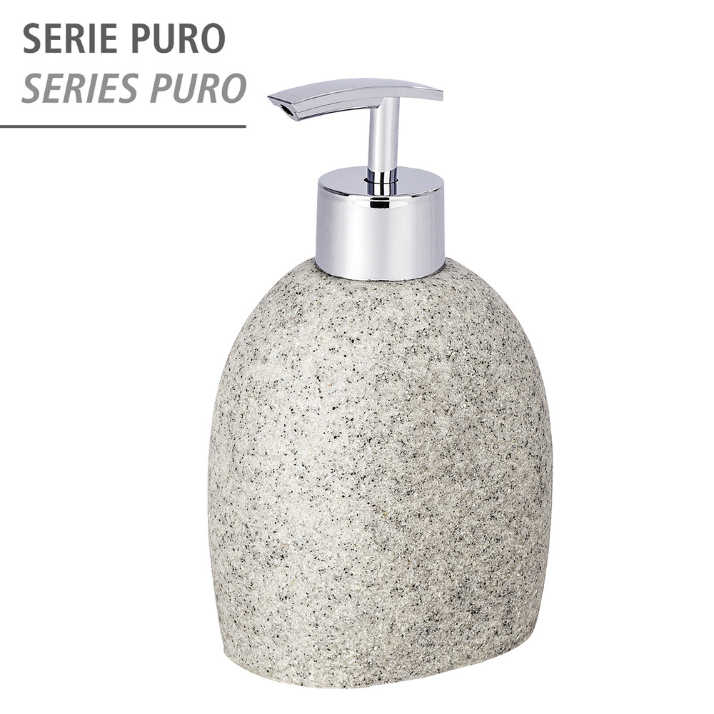 Distributeur de savon Puro gris clair  295 ml