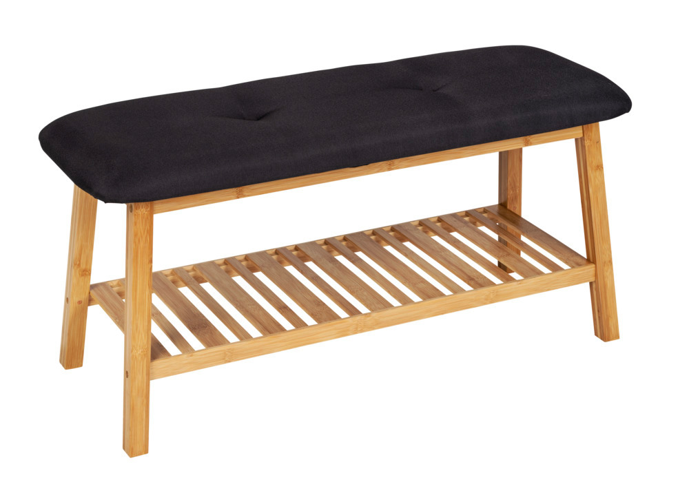 Banc de rangement Ecori  Bambou certifié FSC®, polyester recyclé