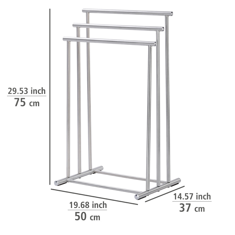 Porte-serviettes Lioni  acier inoxydable