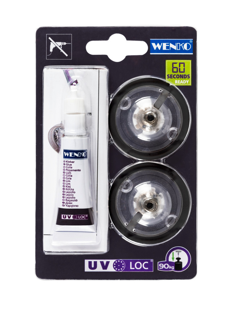 UV-Loc® Set de rechange  Fixation sans percer avec le système de collage innovant UV-Loc®