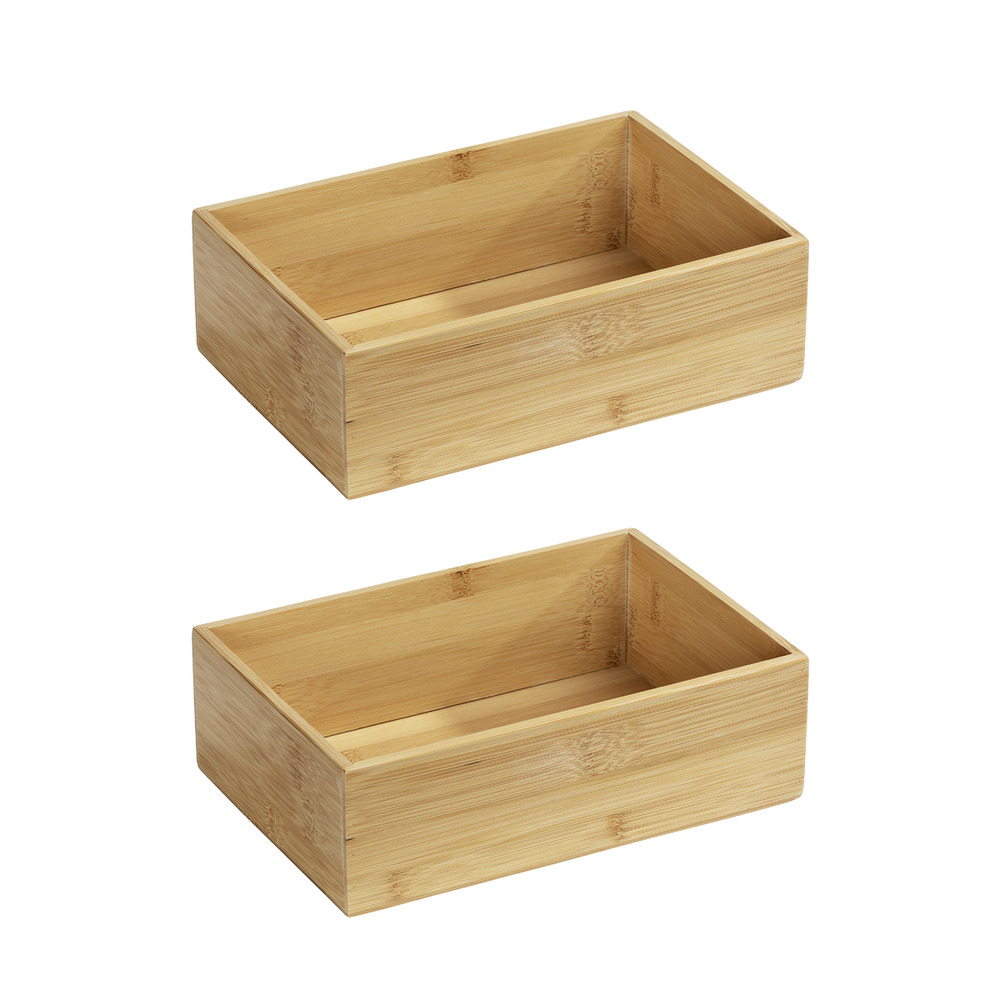 Plateau en bambou Terra L  set de 2