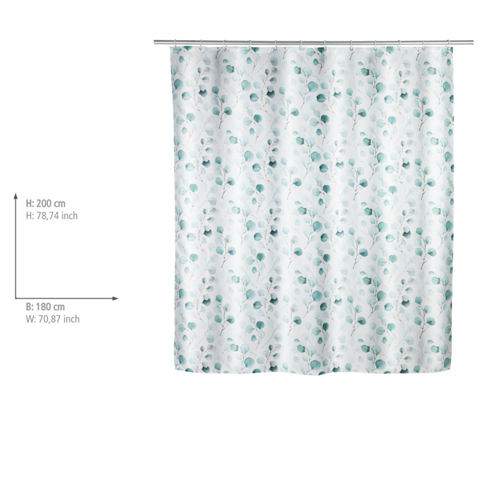 Rideau de douche Pioppo  Textile (polyester), 180 x 200 cm, lavable