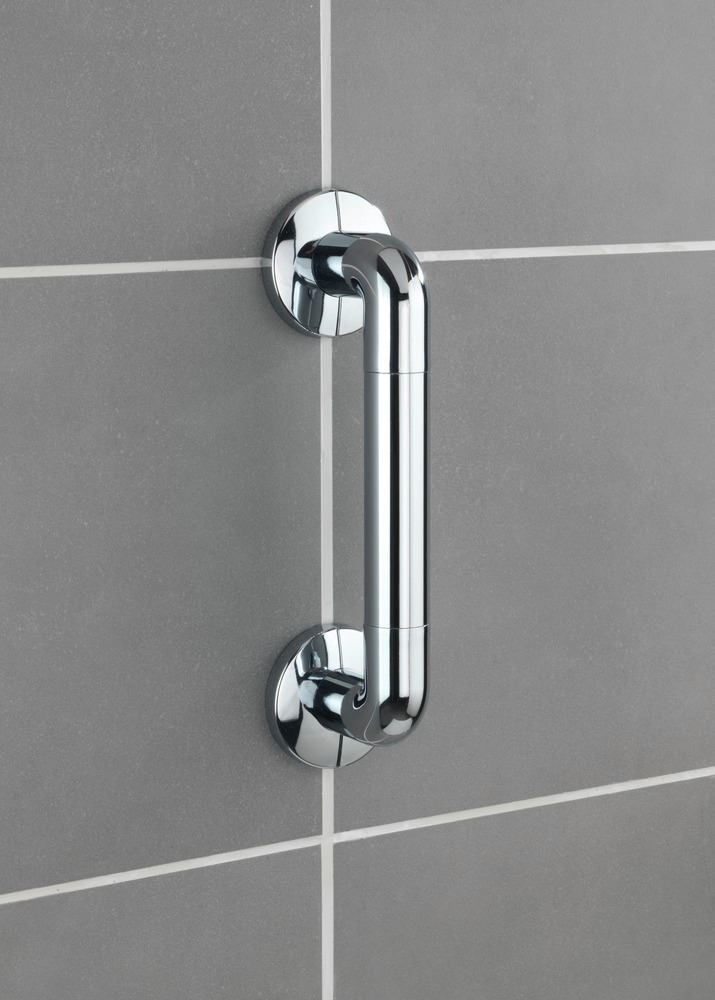 Barre d'appui Secura Chrome, 30cm  Type de construction agréé par le TÜV