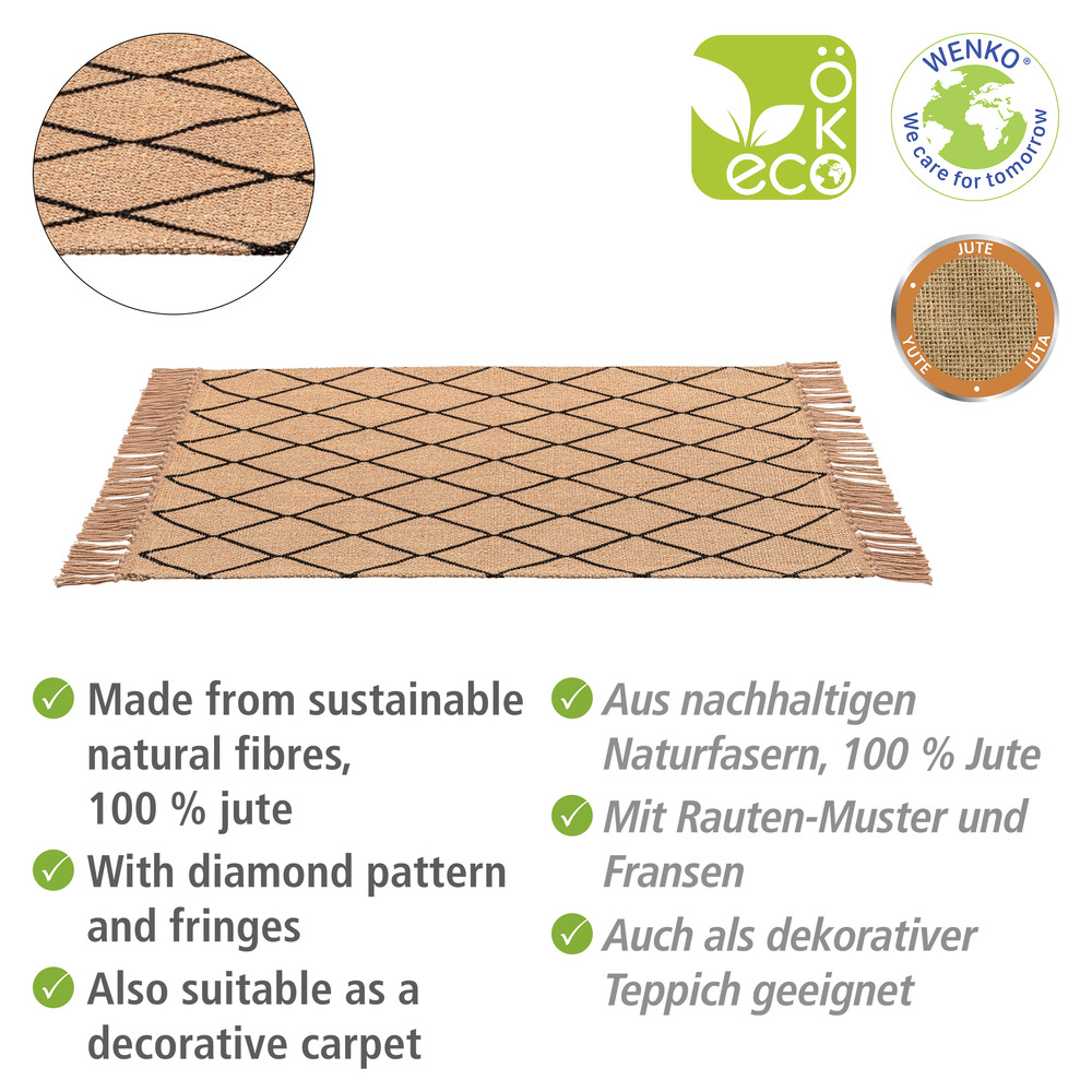 Tapis de bain Calama  100 % jute