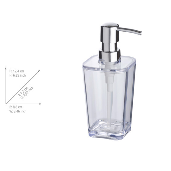 Distributeur de savon Candy transparent  330 ml