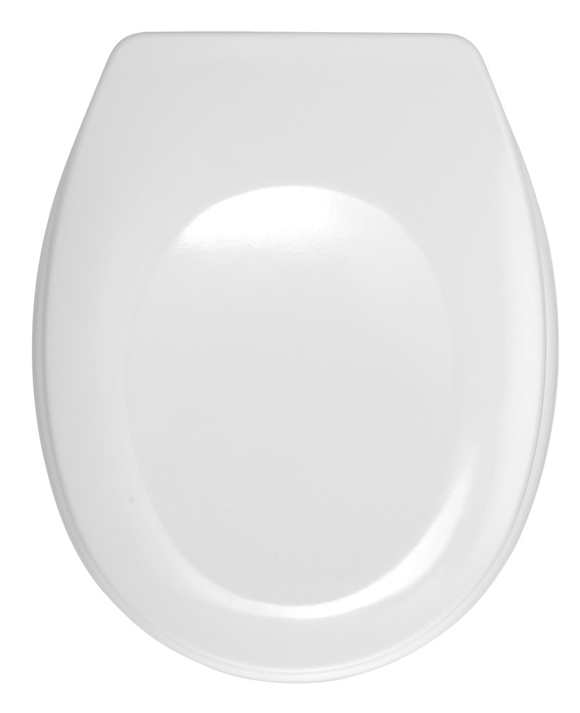 Abattant WC Bergamo blanc fixation reglable en acier inox 17451100