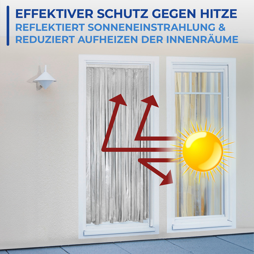 Rideau de porte Thermo 2in1  reflète le rayonnement solaire