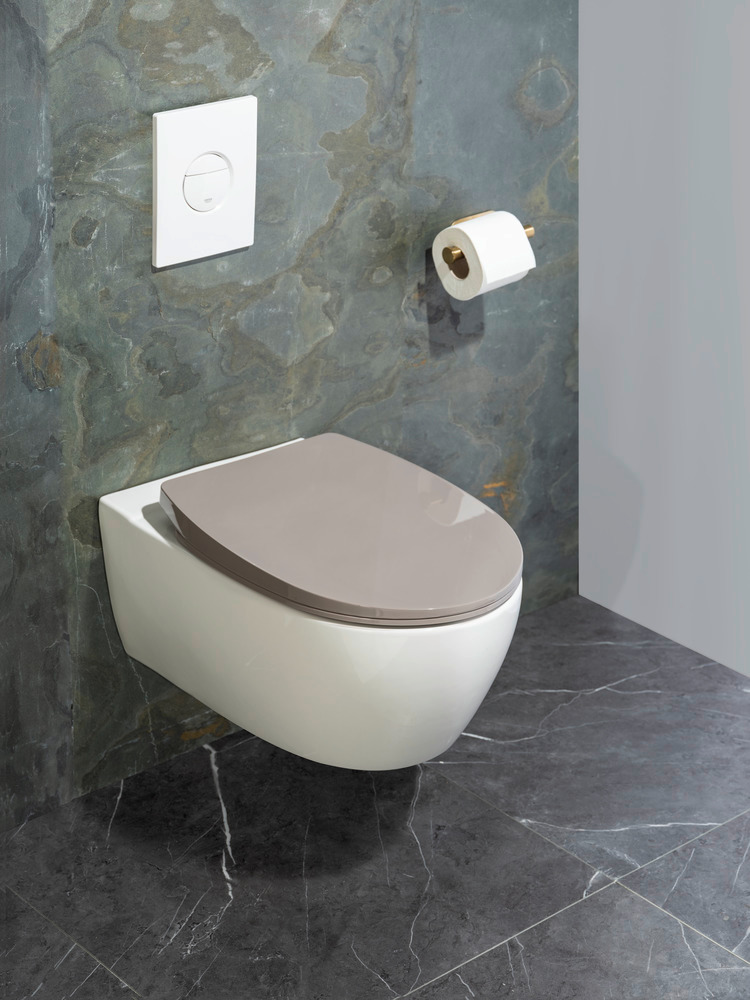 Abattant WC Tilos Taupe  en thermoplastique