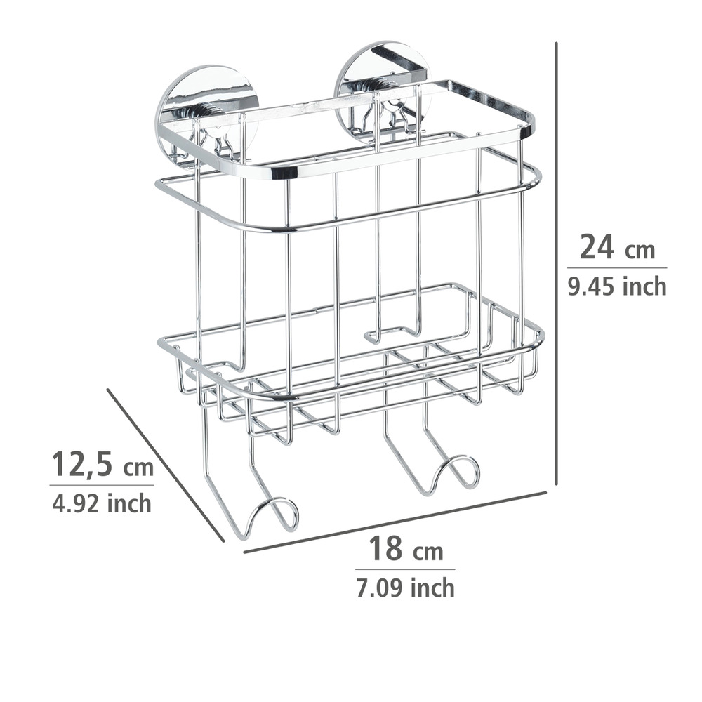 Turbo-Loc® étagère avec crochets  acier inox, fixer sans percer