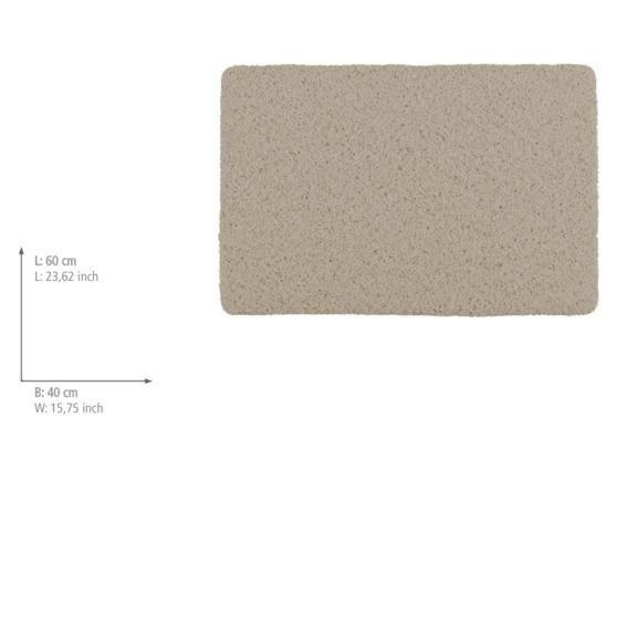 Tapis Indoor & Outdoor Loop Taupe  avec structure antidérapante