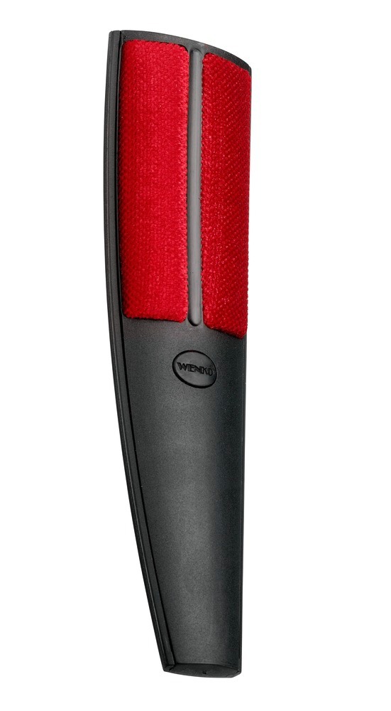 Brosse pour textiles Flexus  6.5 x 24.5 x 3 cm, anthracite-rouge