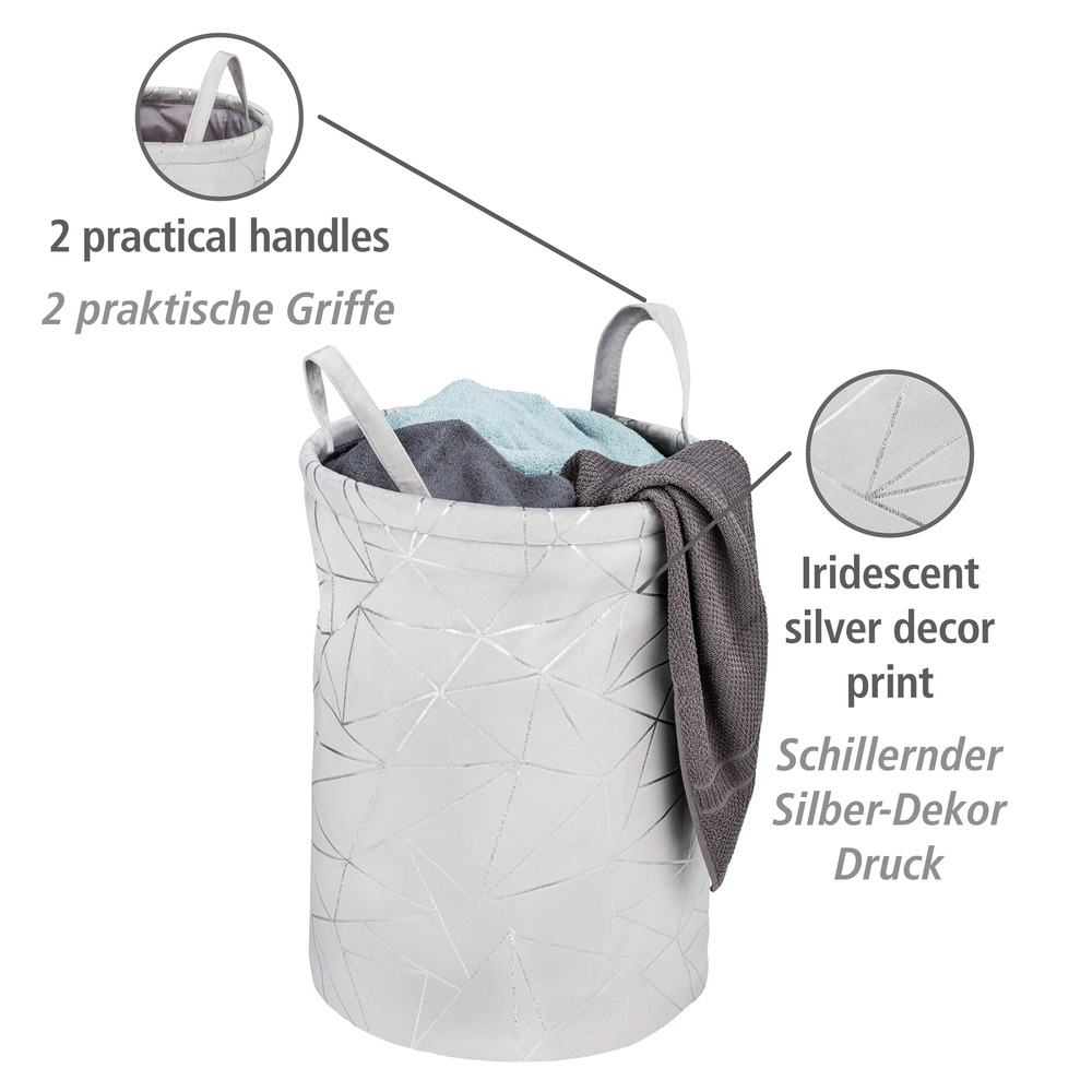 Panier à linge Samira Gris  69 l