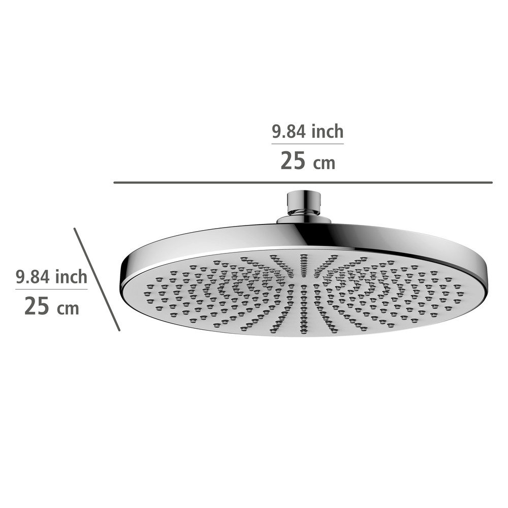 Pommeau de douche  Ultimate Shower Blanc/Chromé  diamètre 25 cm