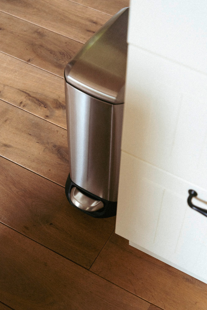 Poubelle à pédale Design 20 L, Easy-Close, Inox  avec insert amovible