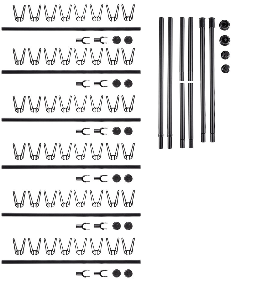 Système télescopique Herkules Shoes Noir  pour 48 paires de chaussures