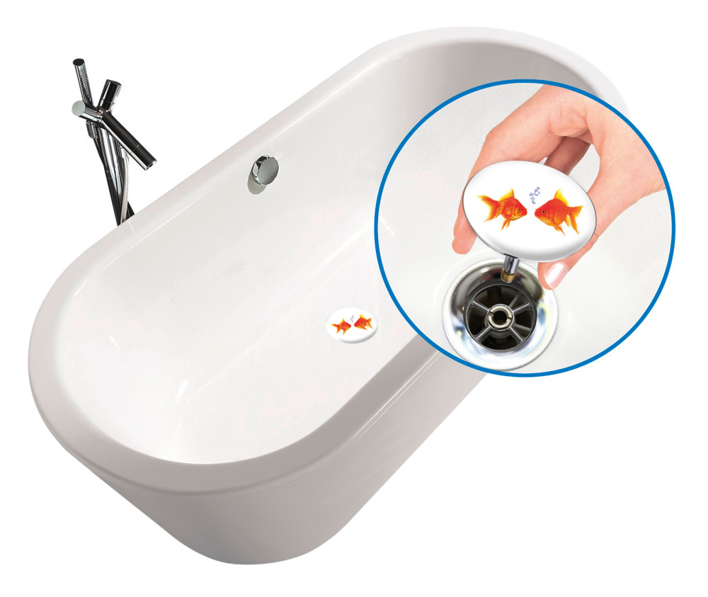 Bouchon de baignoire Pluggy Fishes  bouchon de lavabo