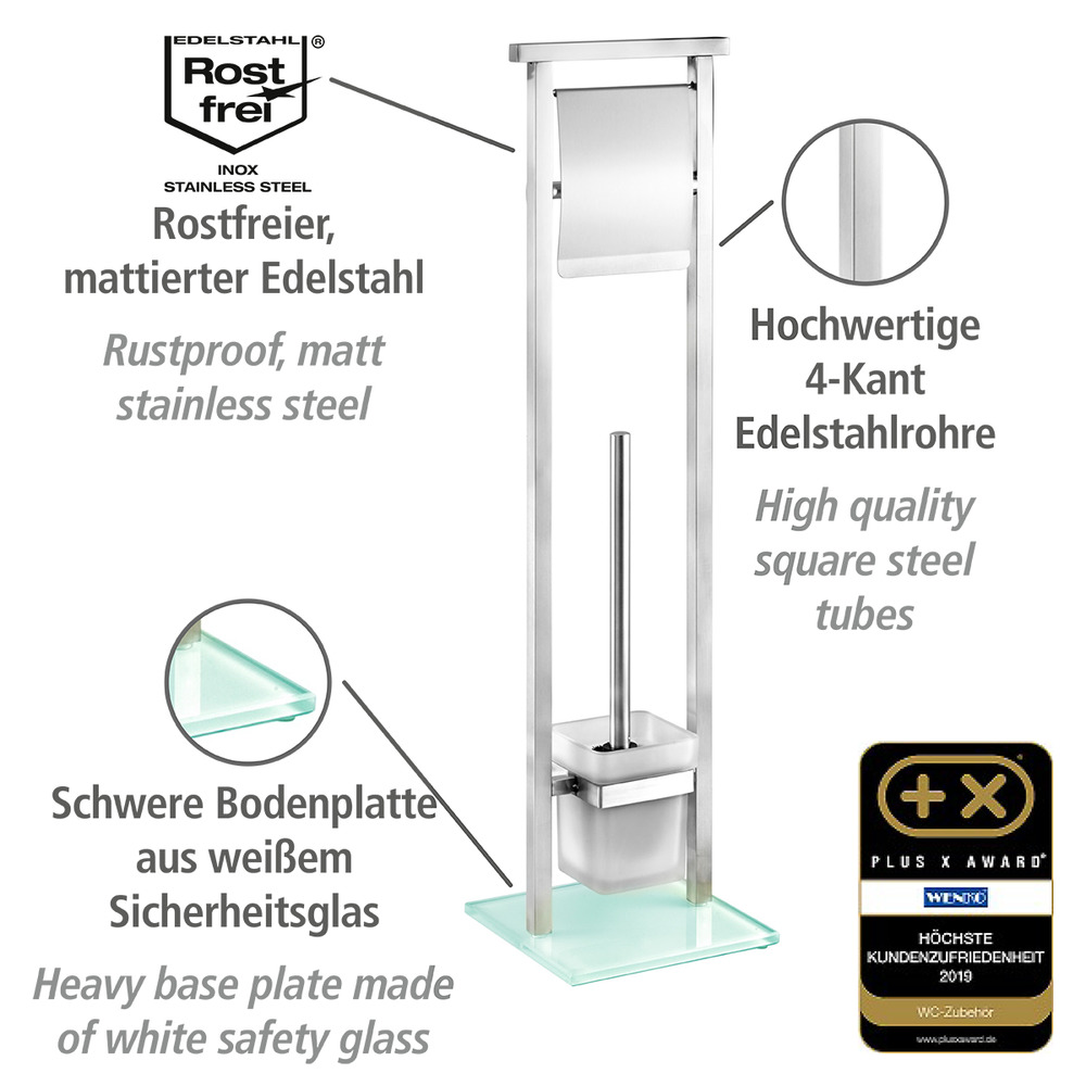 Combiné WC Debar  en acier inoxydable