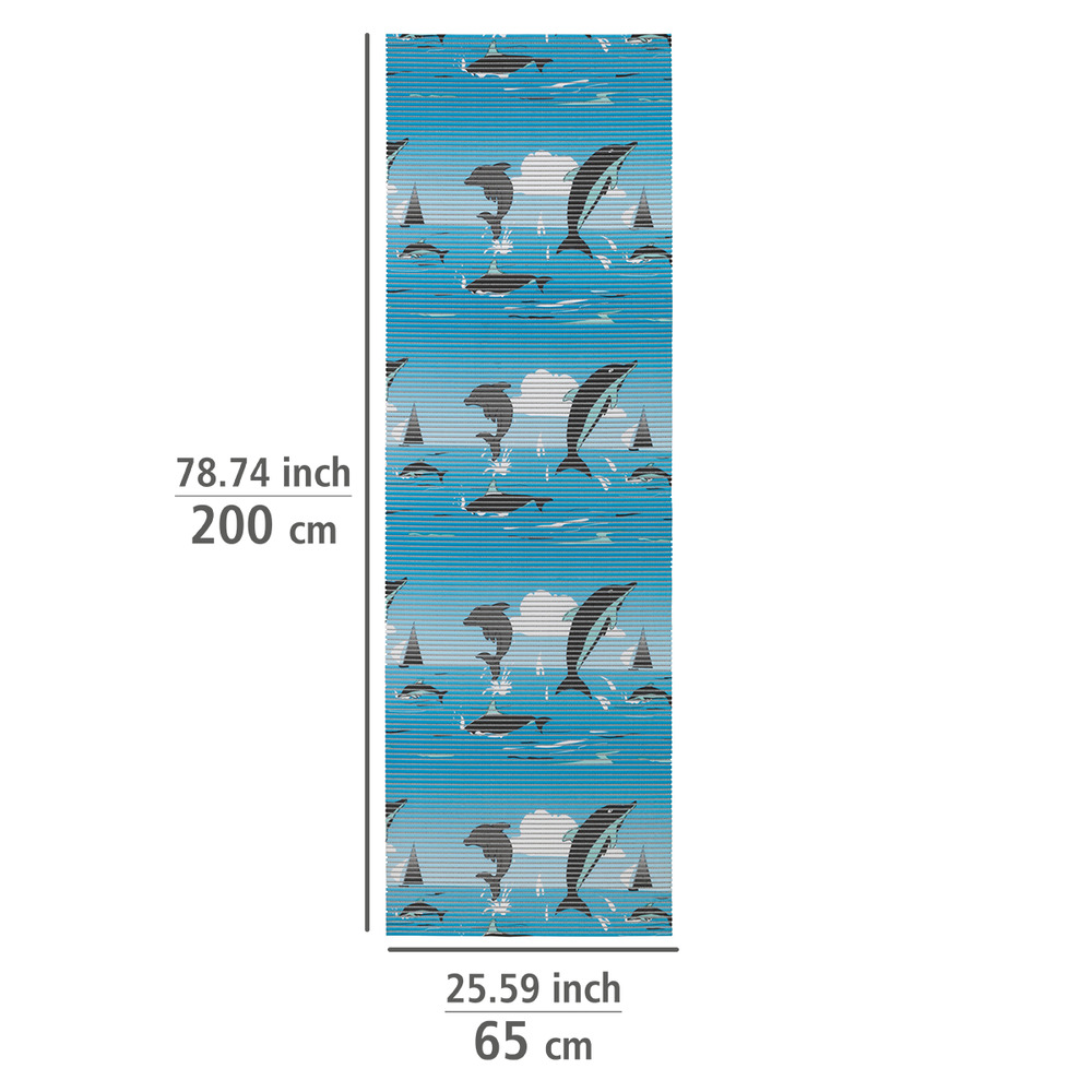 Tapis de bain en mousse, 65x200 cm, Delfin  