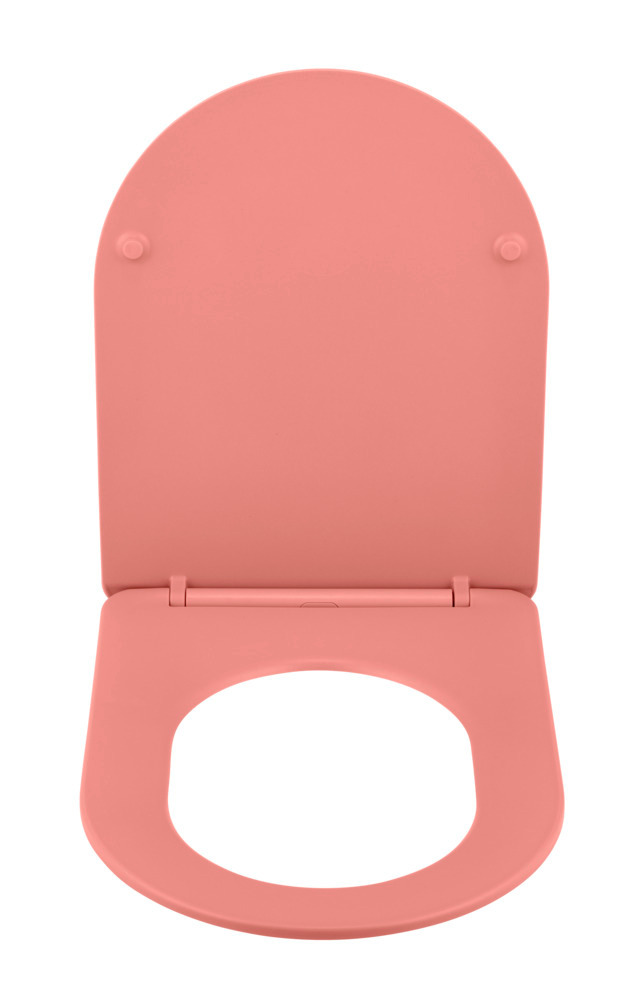 Siège WC Galati Coral mat  en plastique thermodurcissable, effet soft touch