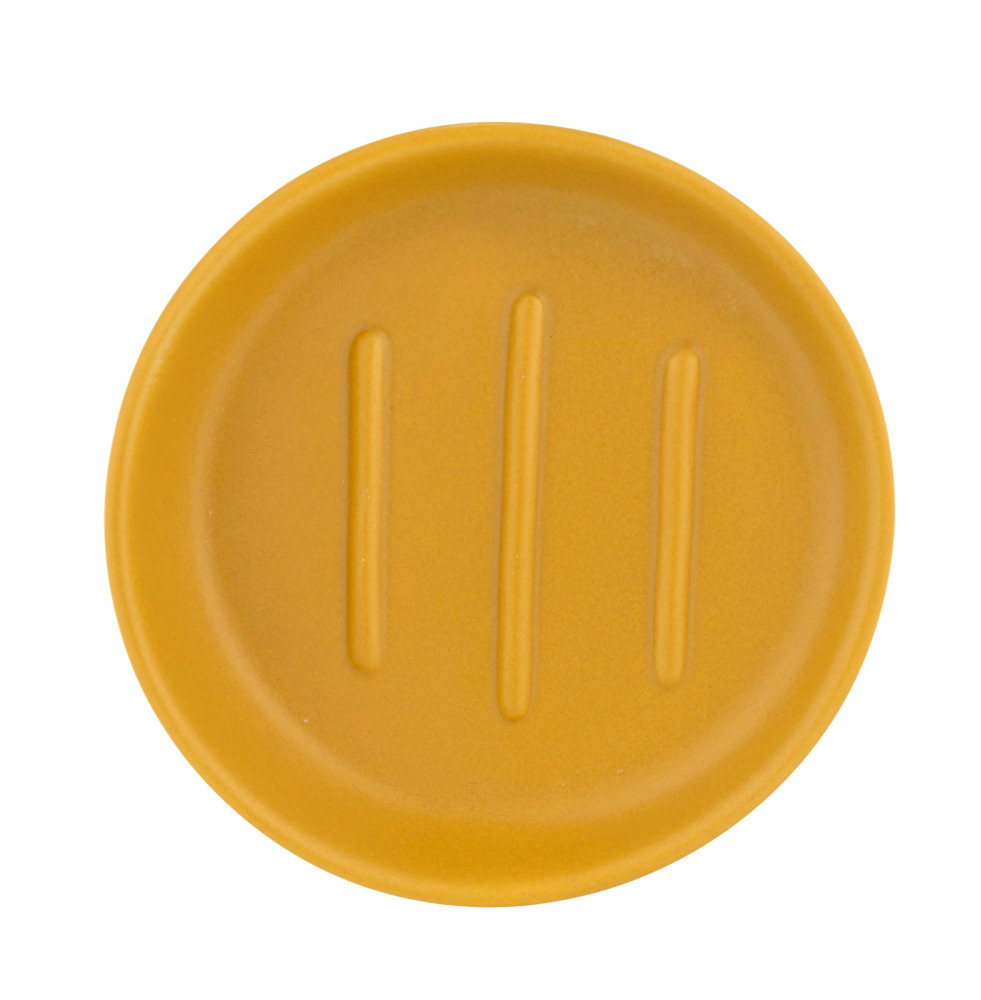 Porte-savon Badi Jaune Céramique  Ø 11,5 x 3 cm