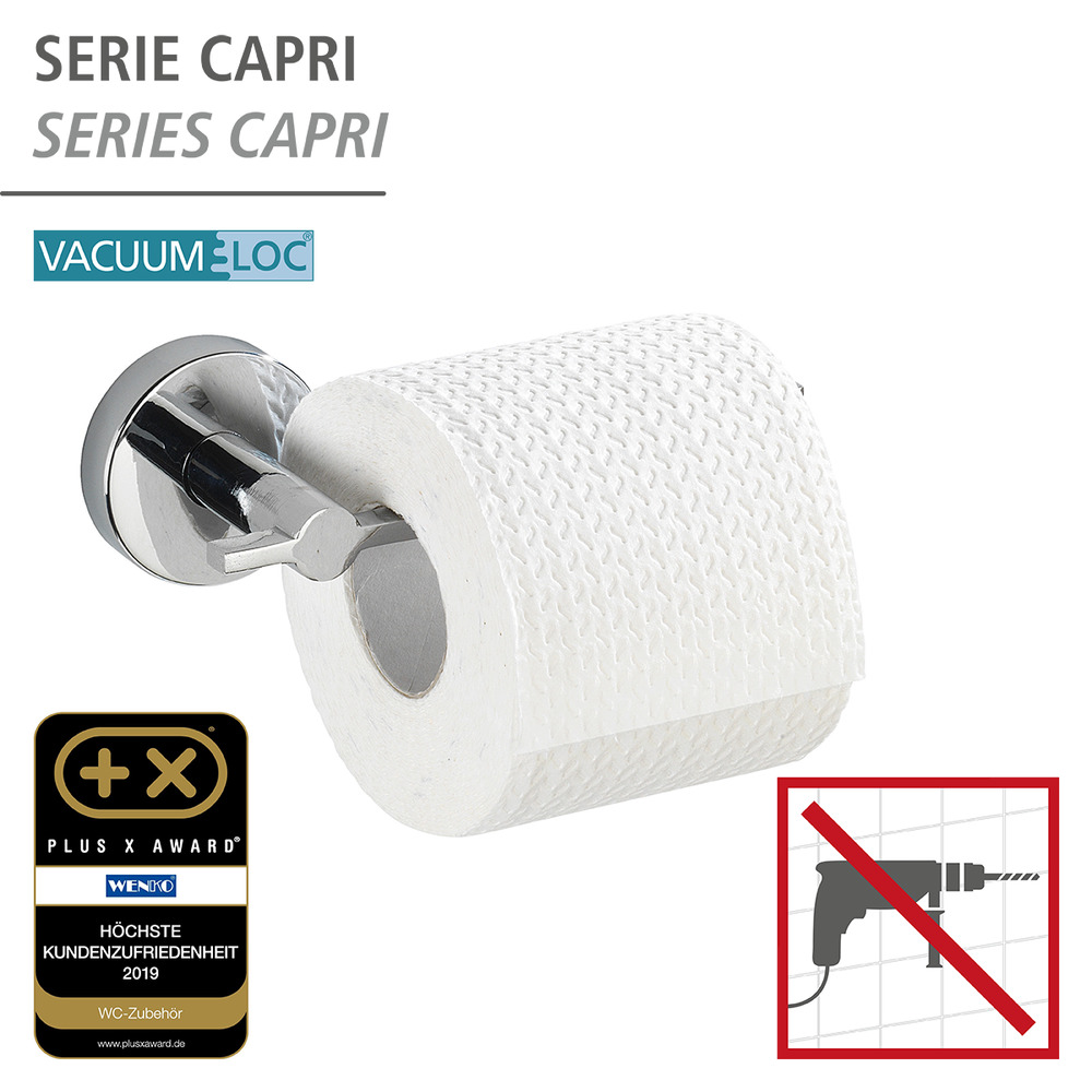 Vacuum-Loc® dérouleur de papier hygiénique Capri  fixer sans percer