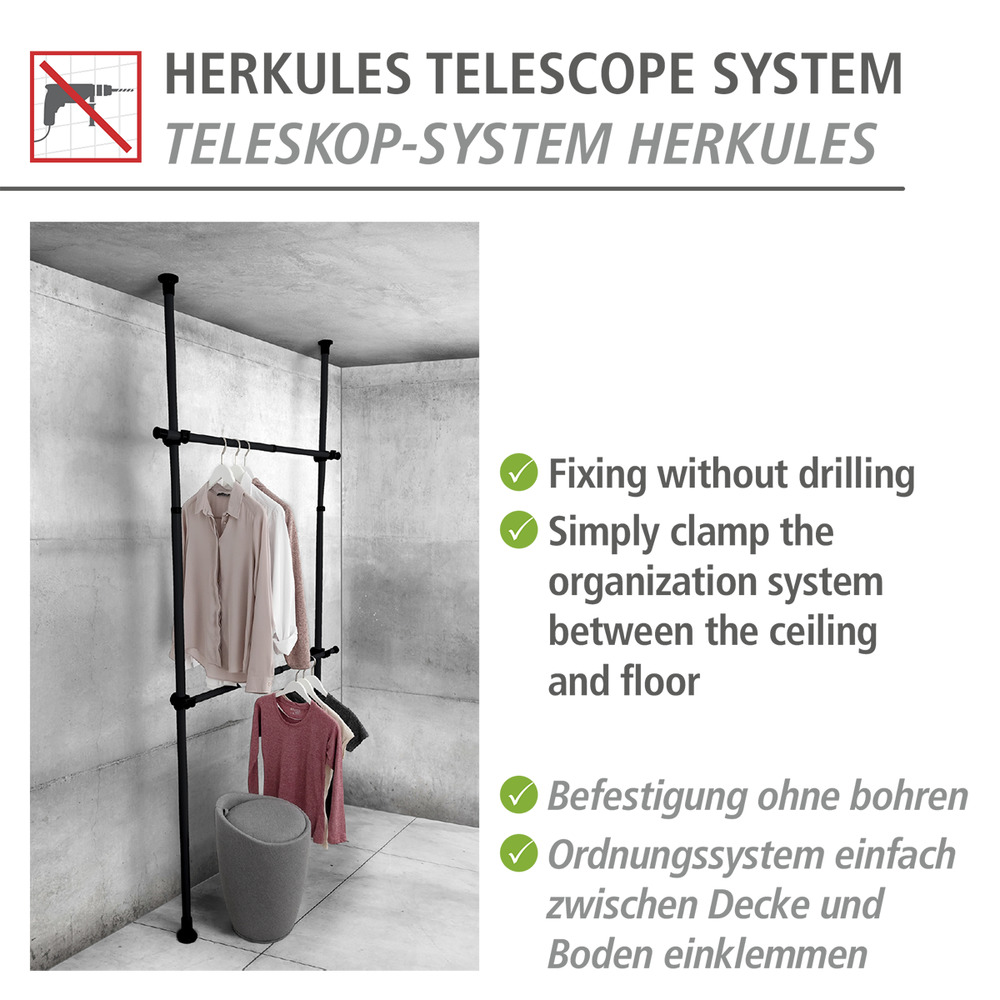 Tringle à vêtement  pour système Herkules