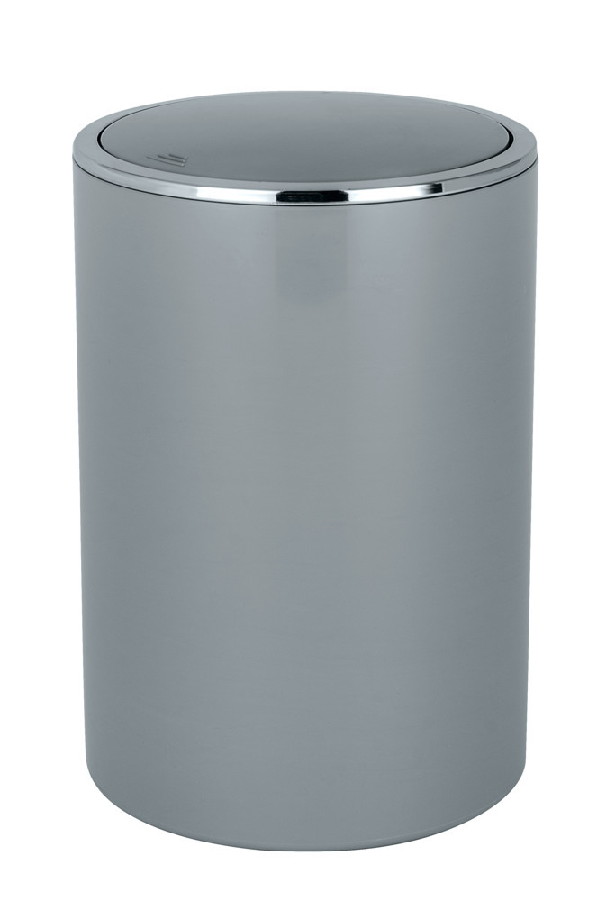 Poubelle à couvercle oscillant Inca gris  5 l