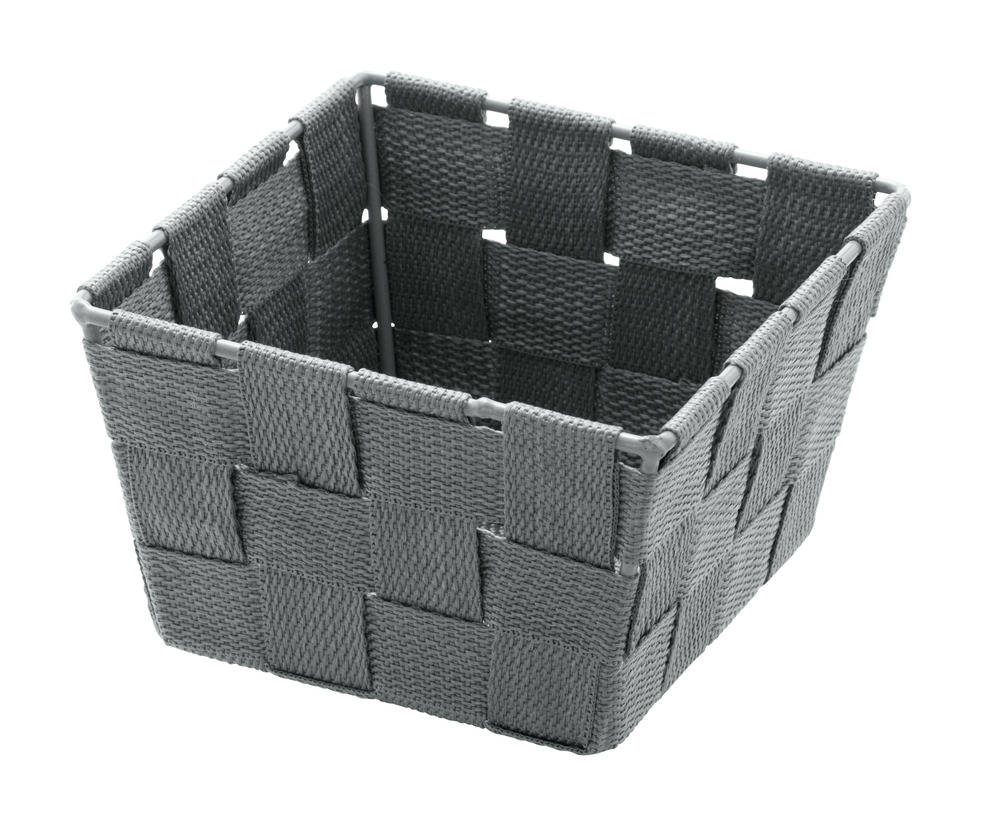 Panier de salle de bains Adria Mini, square gris  panier de bain