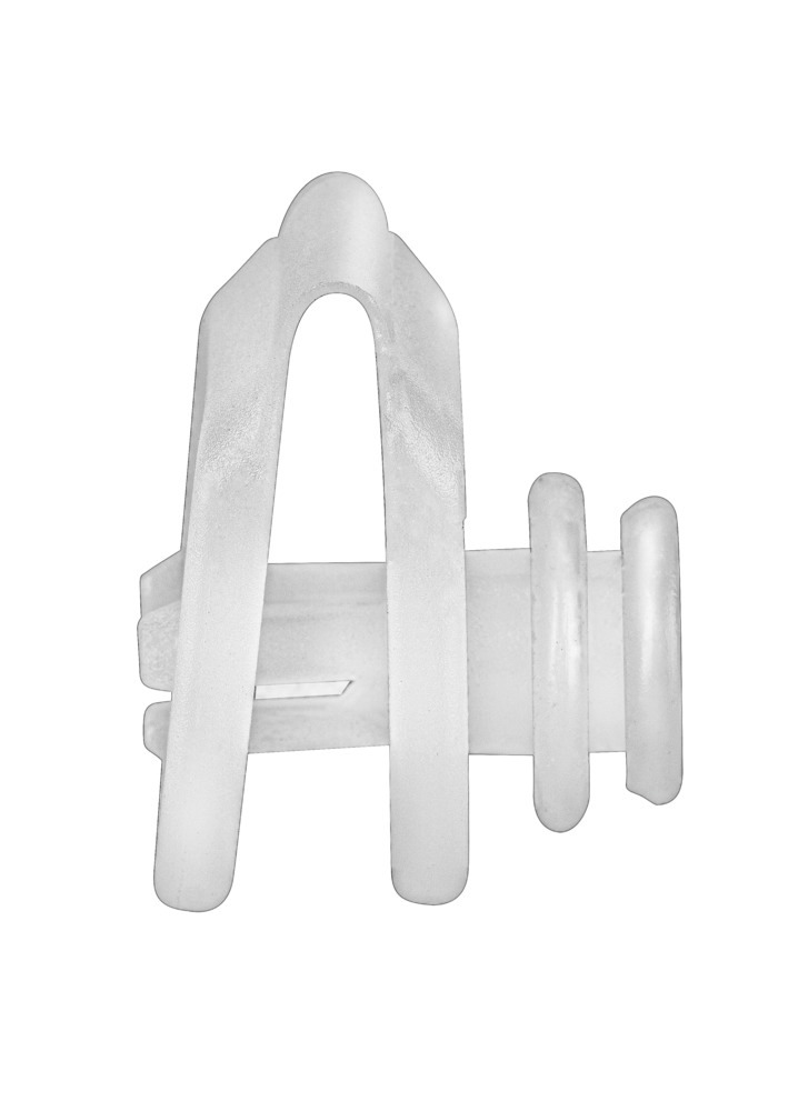 Anneaux pour rideau de douche, crochets pour rail de douche Era, lot de 12, plastique, 2x3.5cm	  pour tous les rideaux de douche disponibles dans le commerce