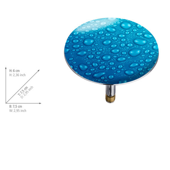 Bouchon de baignoire Pluggy Waterdrop  bouchon de lavabo