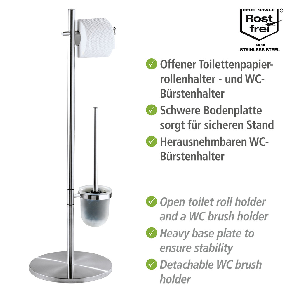 Combiné WC Pieno mat  acier inox